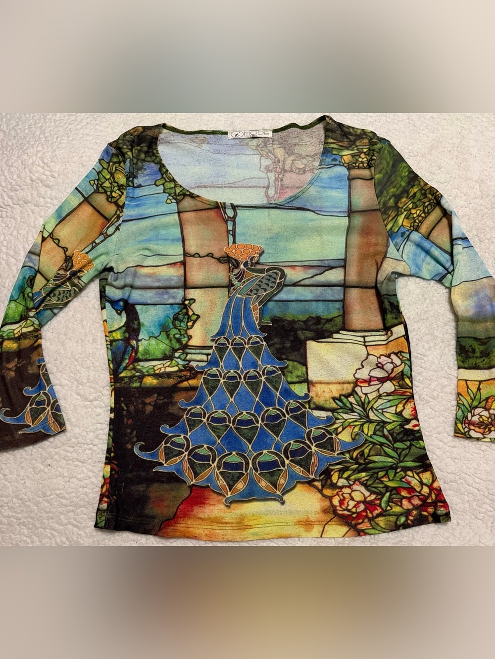 Y2K Vintage Graphic Art Printed Shirt Size M